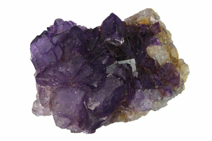 Purple Cubic Fluorite Crystal Cluster - Morocco #137150